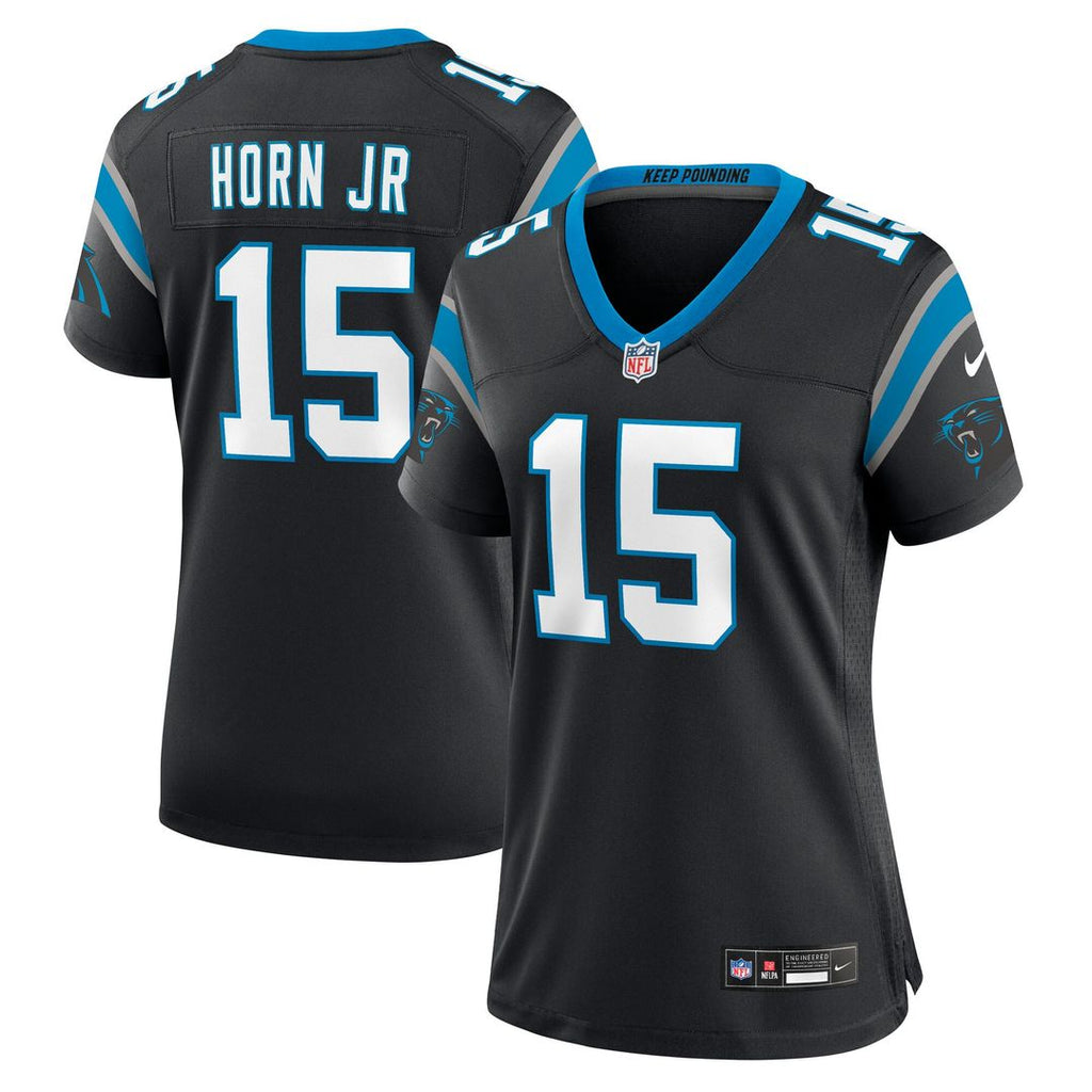 Jimmy Horn Jr Carolina Panthers Nike Women's Team Game Jersey - Black Official NFL Team Apparel Football Fan Gear