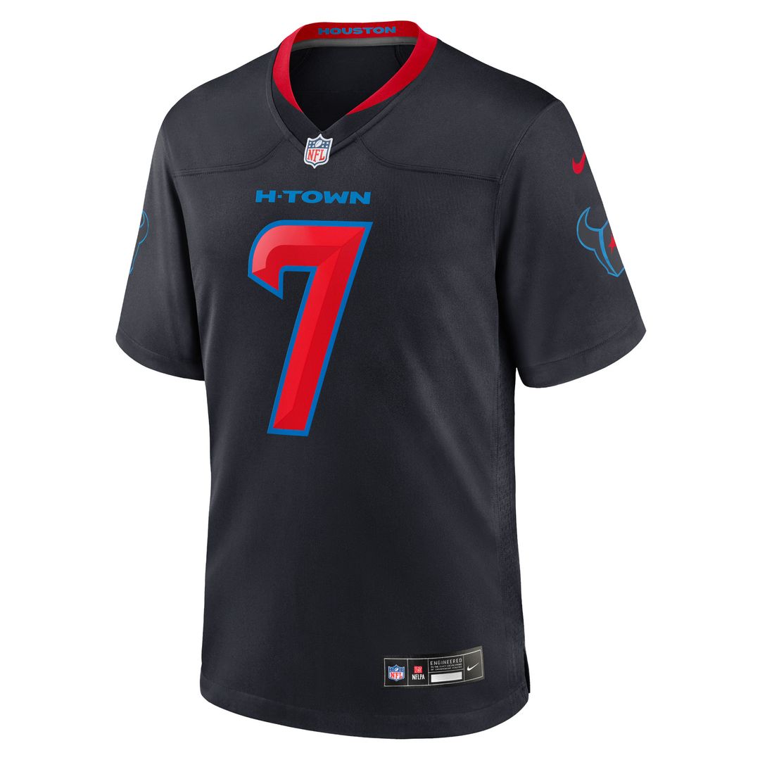 C.J. Stroud Houston Texans Nike 2nd Alternate Game Jersey - Navy Official NFL Team Apparel Football Fan Gear
