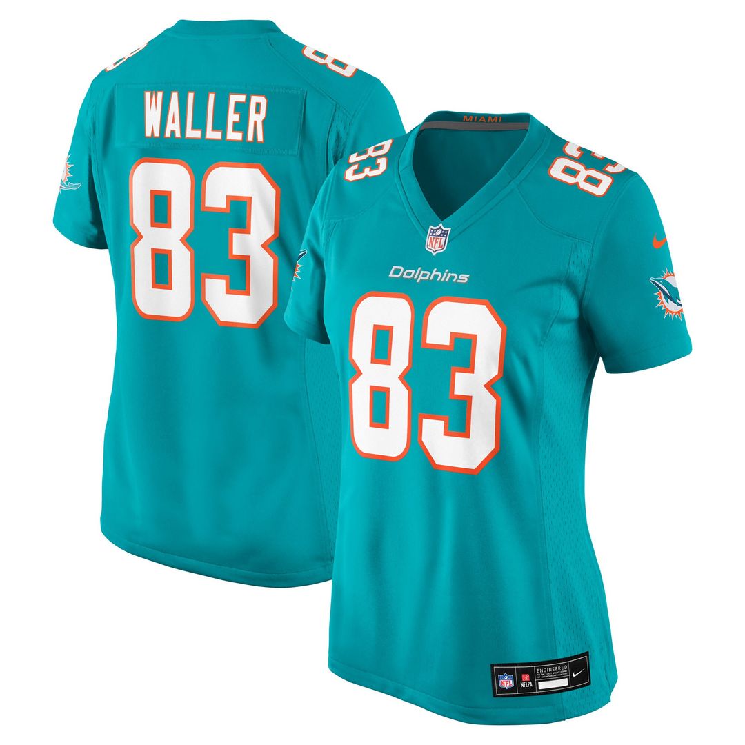 Darren Waller Miami Dolphins Nike Women's Team Game Jersey - Aqua Official NFL Team Apparel Football Fan Gear