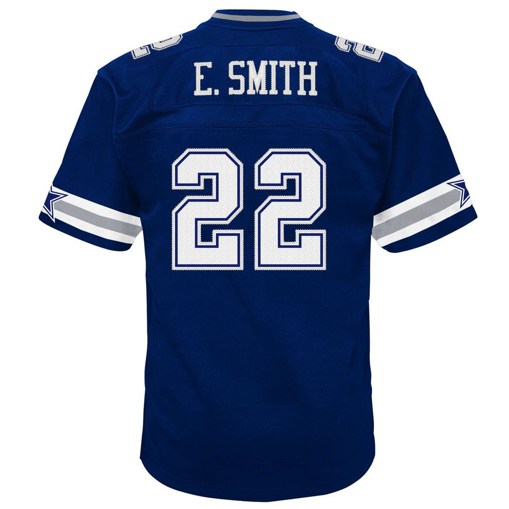 Emmitt Smith Dallas Cowboys Mitchell & Ness Youth 1994 Alternate Legacy Jersey - White Official NFL Team Apparel Football Fan Gear