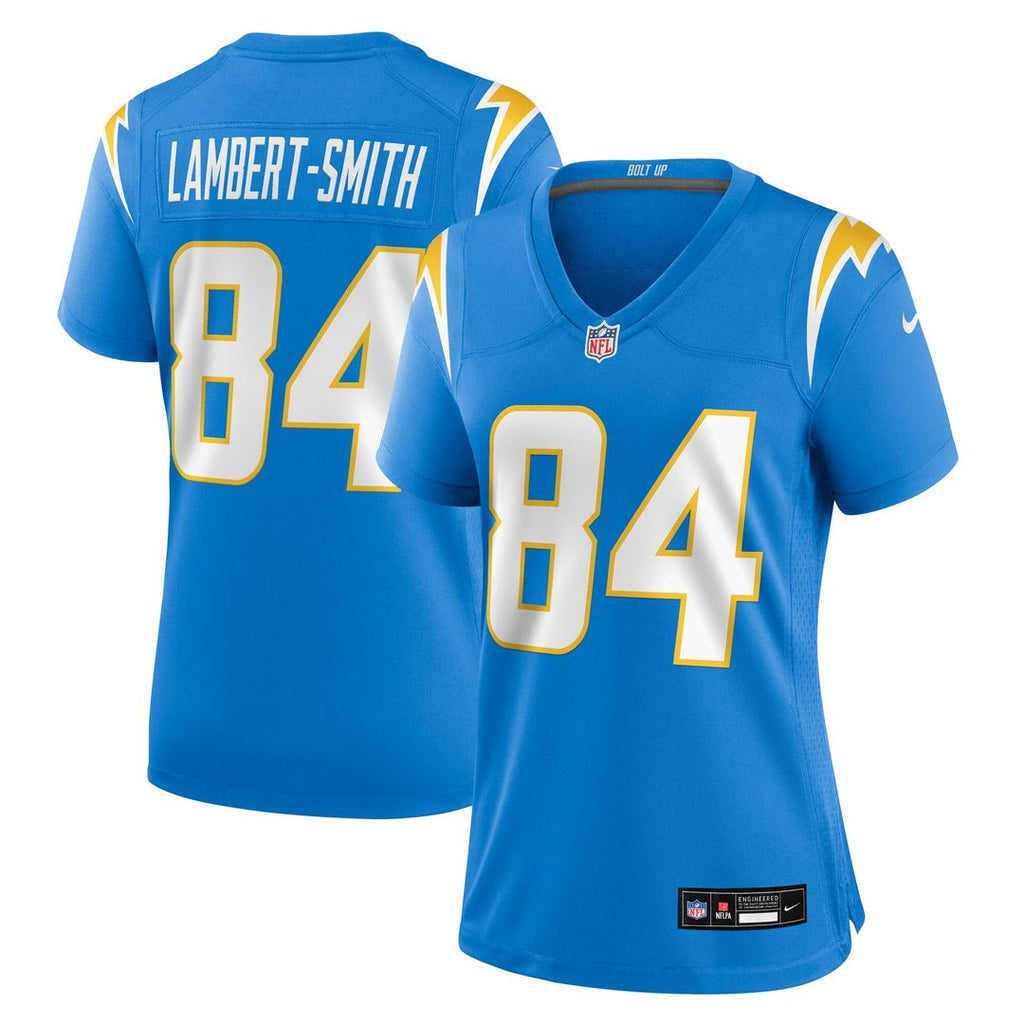 KeAndre Lambert-Smith Los Angeles Chargers Nike Women's Team Game Jersey - Powder Blue Official NFL Team Apparel Football Fan Gear