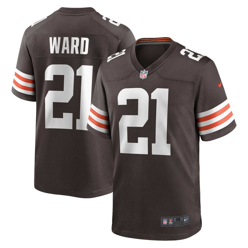 Denzel Ward Cleveland Browns Nike Game Jersey - Brown Official NFL Team Apparel Football Fan Gear