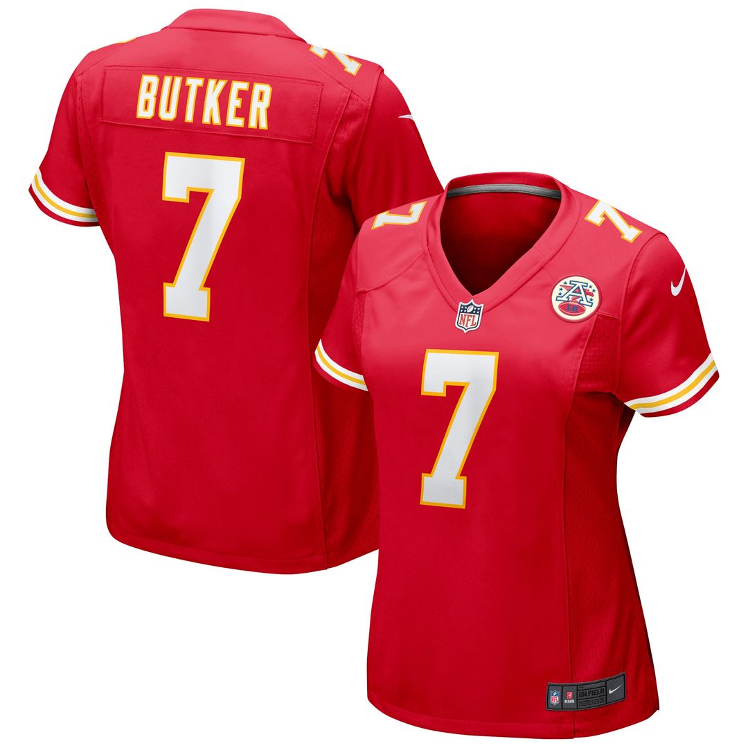 Harrison Butker Kansas City Chiefs Nike Women's Game Jersey - Red Official NFL Team Apparel Football Fan Gear