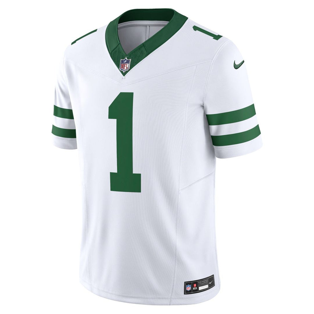 Ahmad Sauce Gardner New York Jets Nike Vapor F.U.S.E. Limited Jersey - Legacy White Official NFL Team Apparel Football Fan Gear