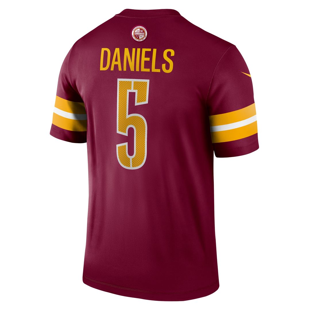 Jayden Daniels Washington Commanders Nike Legend Player Performance Top - Burgundy NFL Fan Gear Popular Style