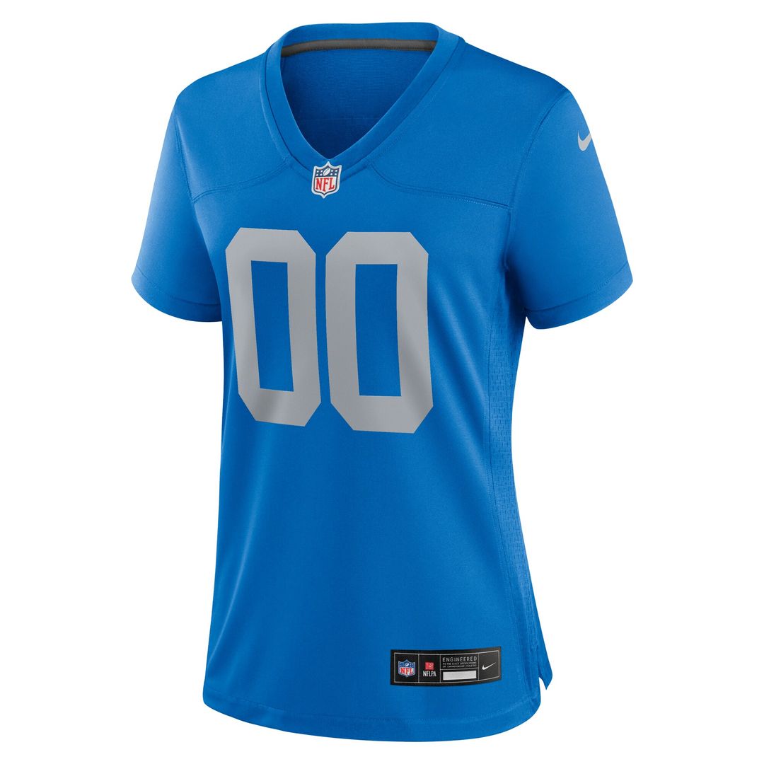 Detroit Lions Nike Women's Alternate Custom Game Jersey - Blue Official NFL Team Apparel Football Fan Gear