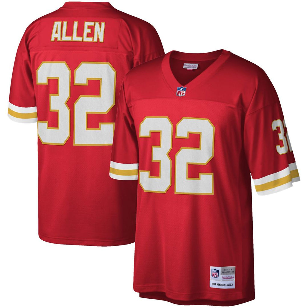 Marcus Allen Kansas City Chiefs Mitchell & Ness Legacy Replica Jersey - Red Official NFL Team Apparel Football Fan Gear