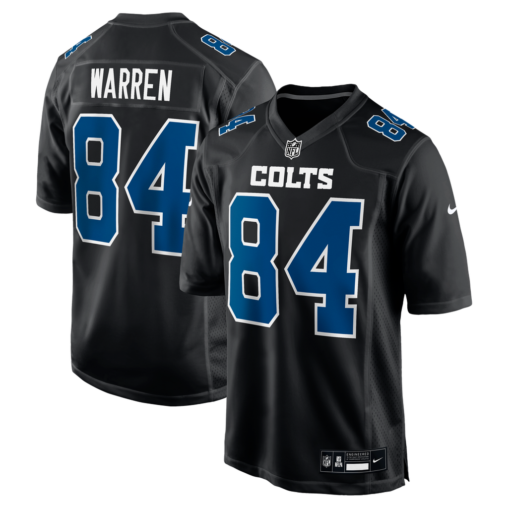Tyler Warren Indianapolis Colts Nike Fashion Game Jersey - Carbon Black Official NFL Team Apparel Football Fan Gear