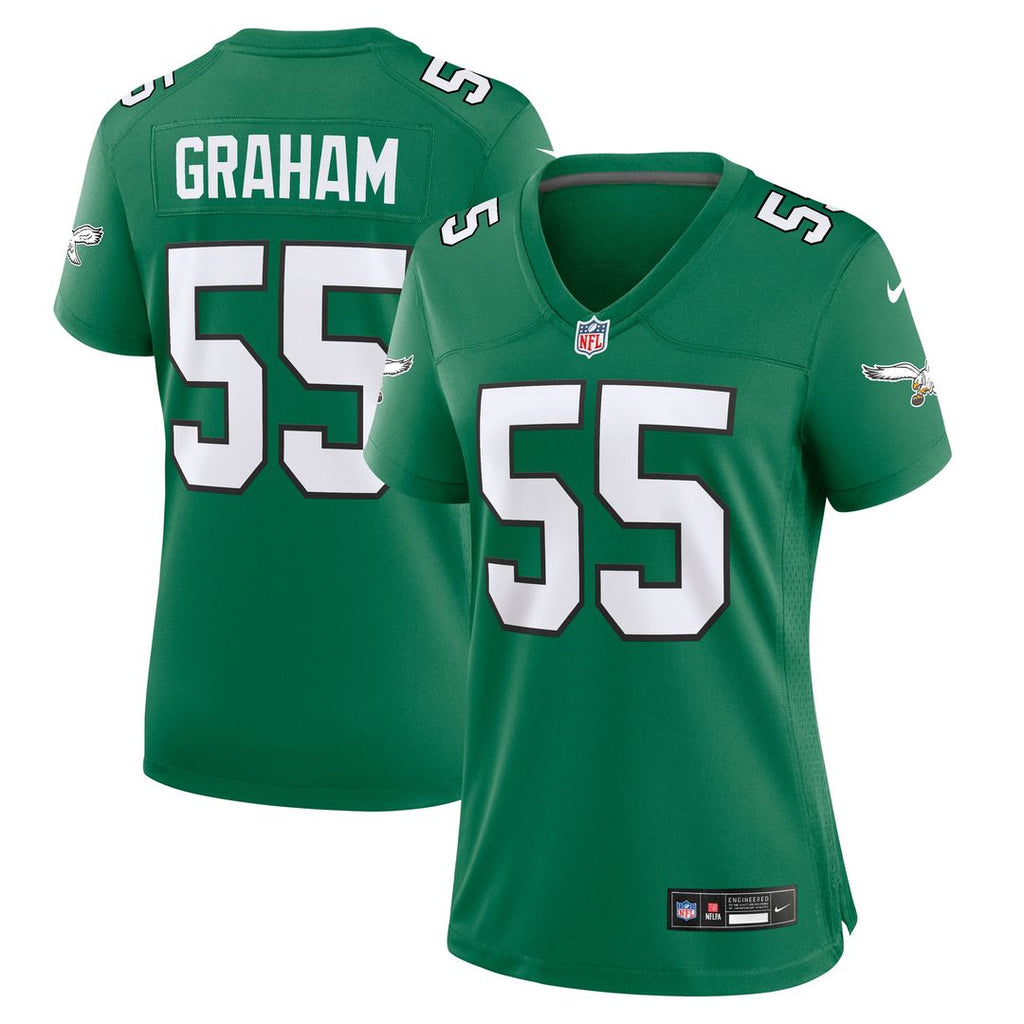 Brandon Graham Philadelphia Eagles Nike Women's Alternate Game Jersey - Kelly Green Official NFL Team Apparel Football Fan Gear