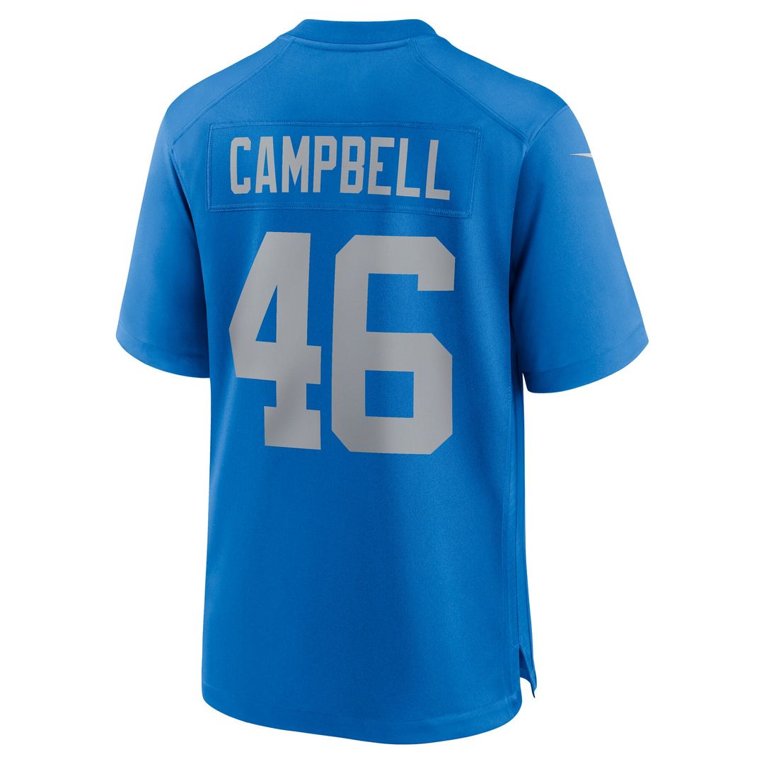 Jack Campbell Detroit Lions Nike Alternate Game Jersey - Blue Official NFL Team Apparel Football Fan Gear