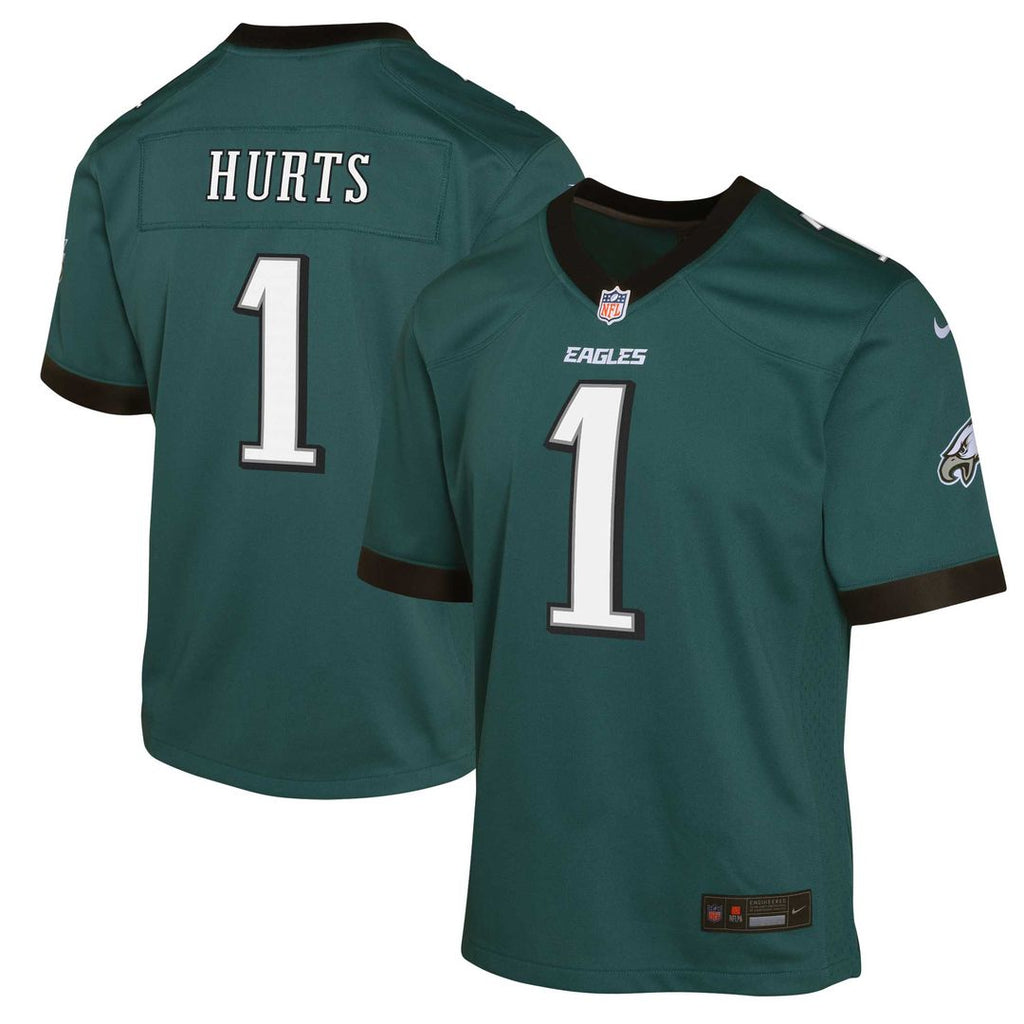 Jalen Hurts Philadelphia Eagles Nike Youth Game Jersey - Green Official NFL Team Apparel Football Fan Gear