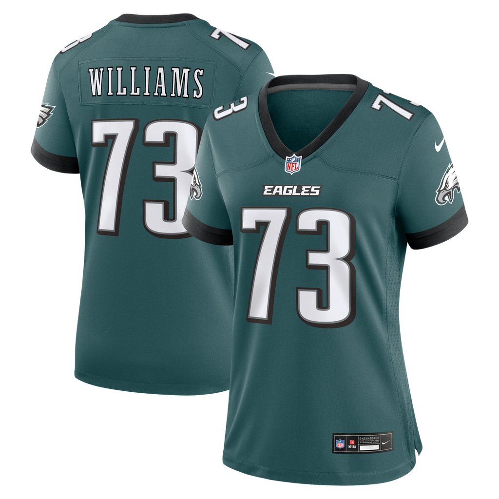 Cameron Williams Philadelphia Eagles Nike Women's Team Game Jersey - Midnight Green Official NFL Team Apparel Football Fan Gear