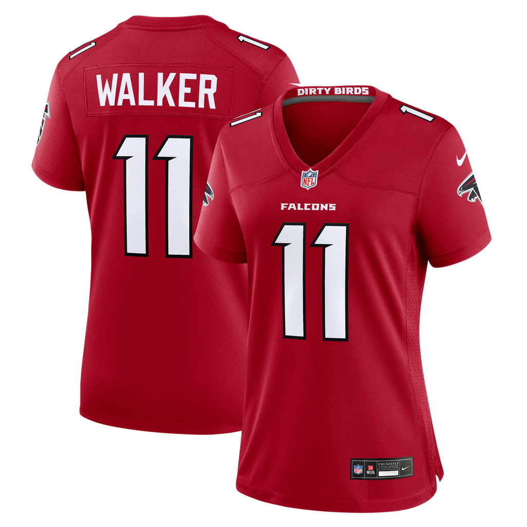 Jalon Walker Atlanta Falcons Nike Women's Game Jersey - Red Official NFL Team Apparel Football Fan Gear