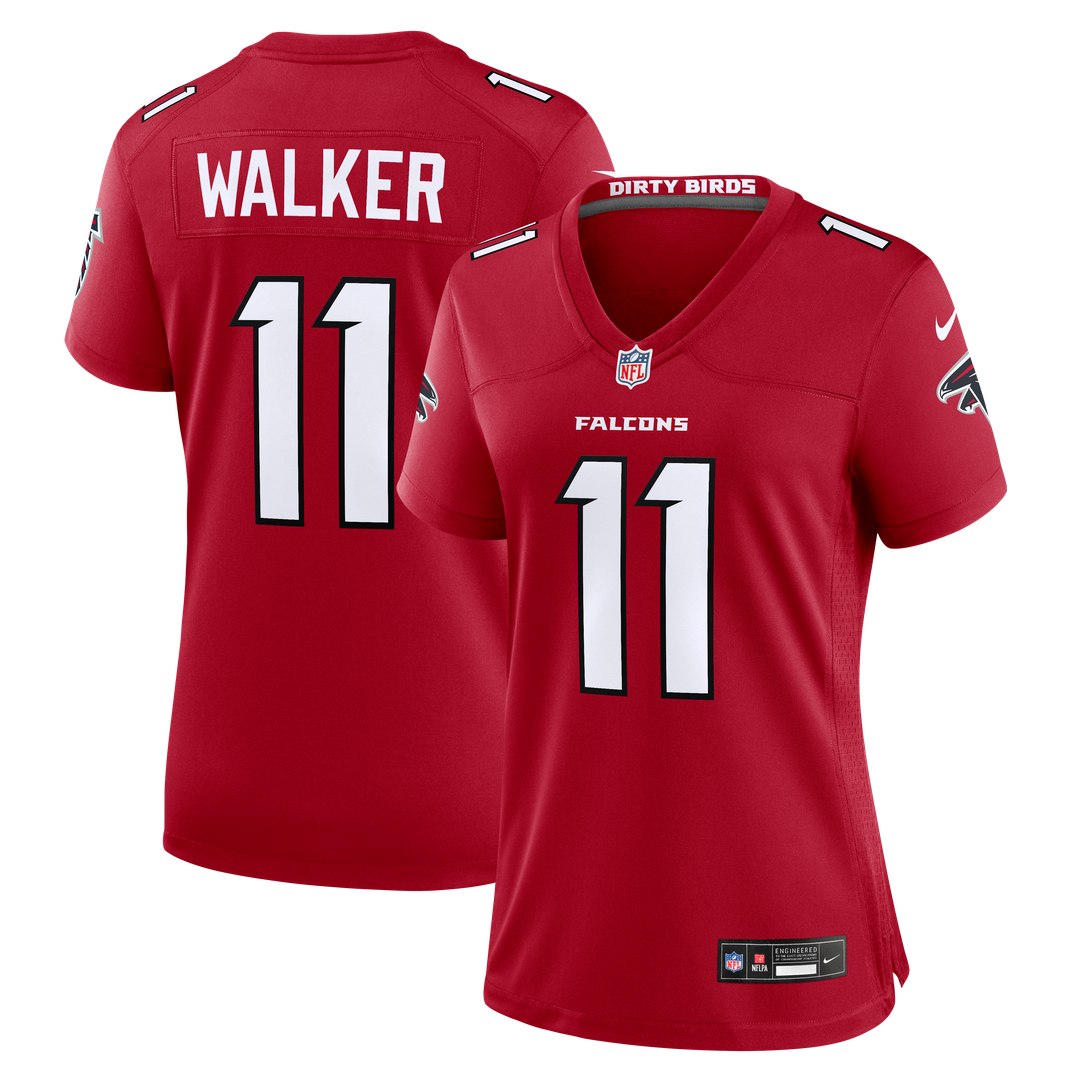 Jalon Walker Atlanta Falcons Nike Women's Game Jersey - Red Official NFL Team Apparel Football Fan Gear