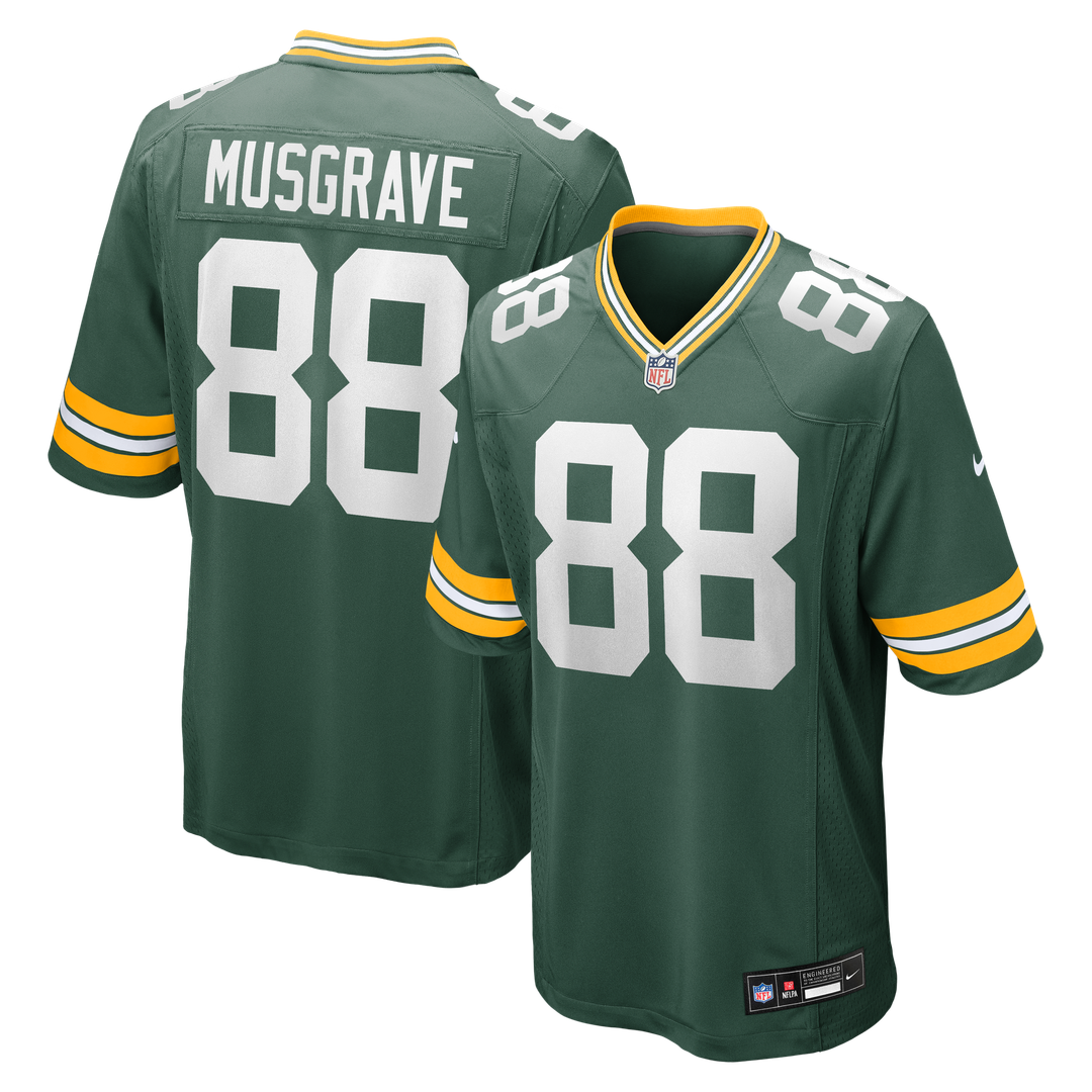 Luke Musgrave Green Bay Packers Nike Game Jersey - Green Official NFL Team Apparel Football Fan Gear