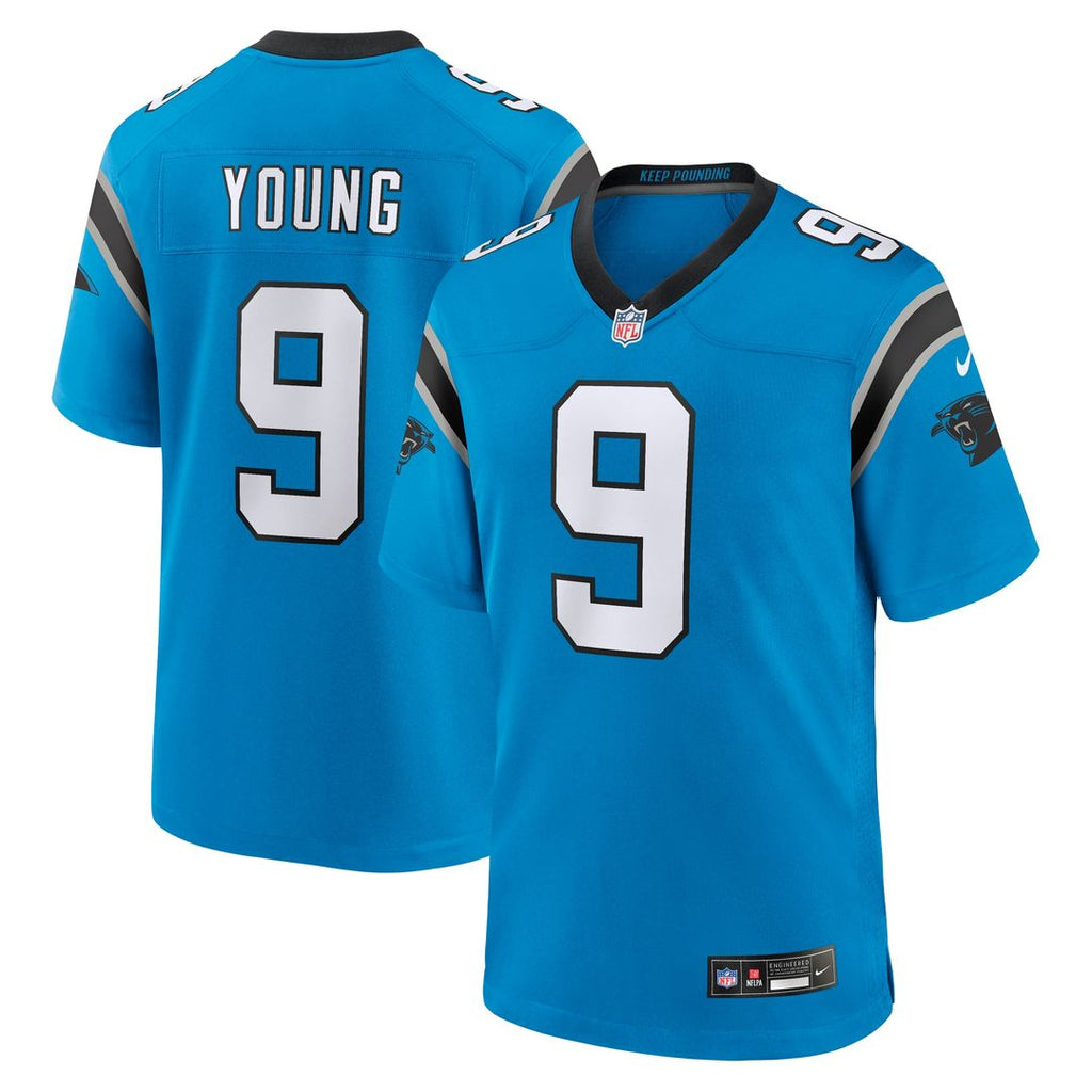 Bryce Young Carolina Panthers Nike Alternate Game Jersey - Blue Official NFL Team Apparel Football Fan Gear