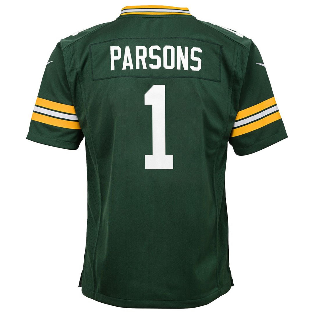 Micah Parsons Green Bay Packers Nike Youth Game Player Jersey - Green Official NFL Team Apparel Football Fan Gear
