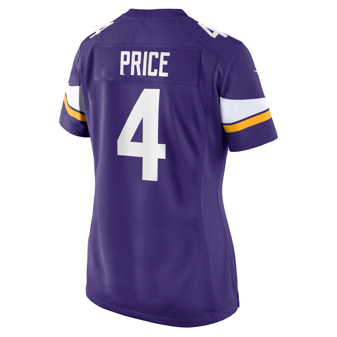 Myles Price Minnesota Vikings Nike Women's Team Game Jersey - Purple Official NFL Team Apparel Football Fan Gear