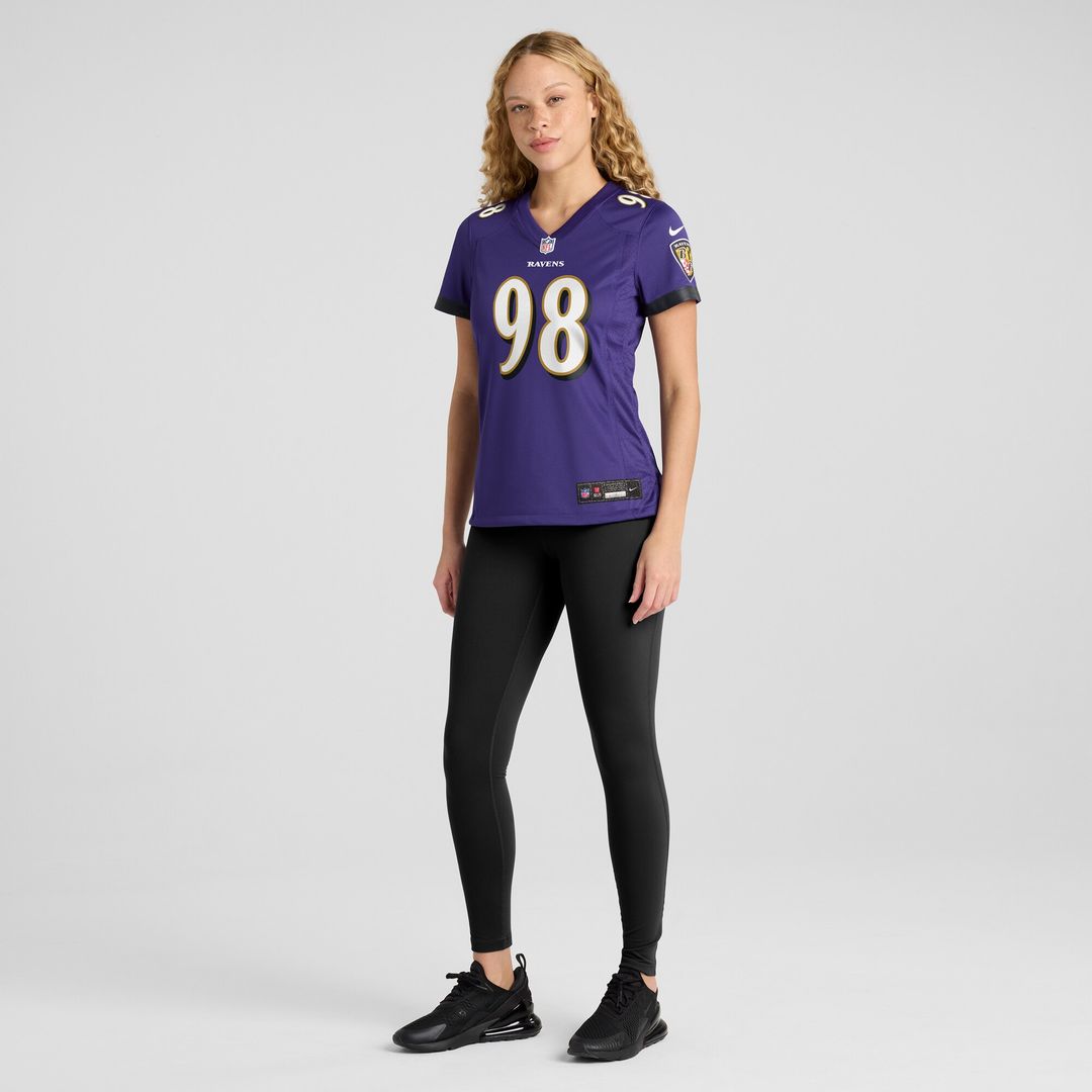 Travis Jones Baltimore Ravens Nike Women's Player Game Jersey - Purple Official NFL Team Apparel Football Fan Gear