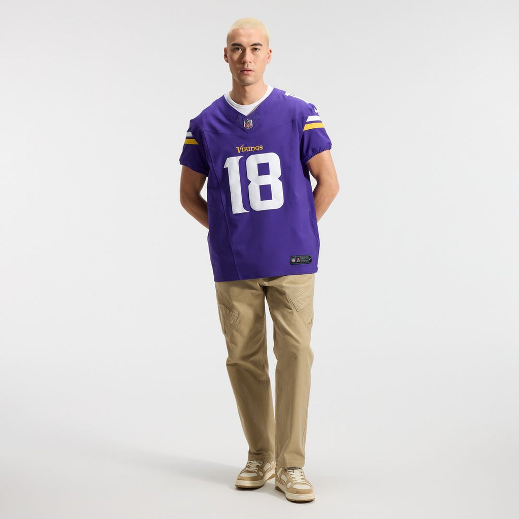 Justin Jefferson Minnesota Vikings Nike Vapor F.U.S.E. Elite Jersey - Purple Official NFL Team Apparel Football Fan Gear