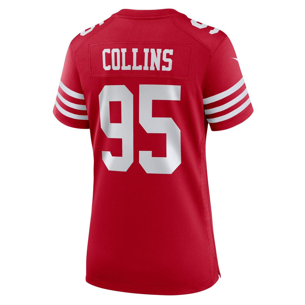 Alfred Collins San Francisco 49ers Nike Women's Team Game Jersey - Scarlet Official NFL Team Apparel Football Fan Gear