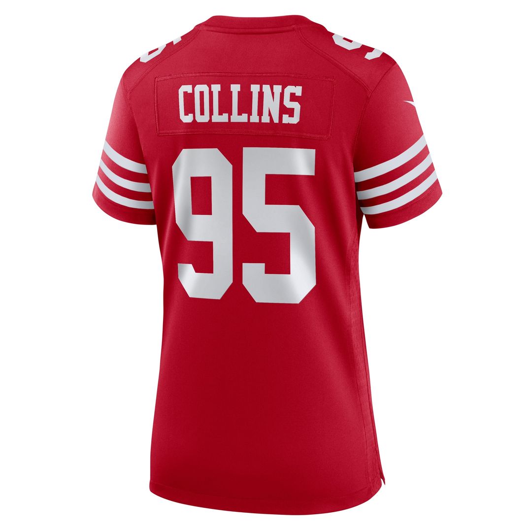 Alfred Collins San Francisco 49ers Nike Women's Team Game Jersey - Scarlet Official NFL Team Apparel Football Fan Gear