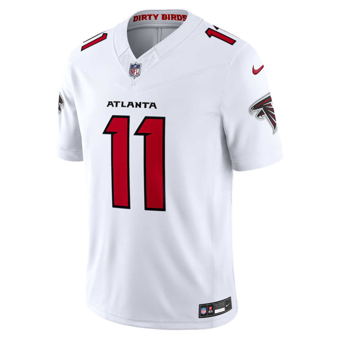 Jalon Walker Atlanta Falcons Nike Vapor F.U.S.E. Stitched Limited Jersey - White Official NFL Team Apparel Football Fan Gear