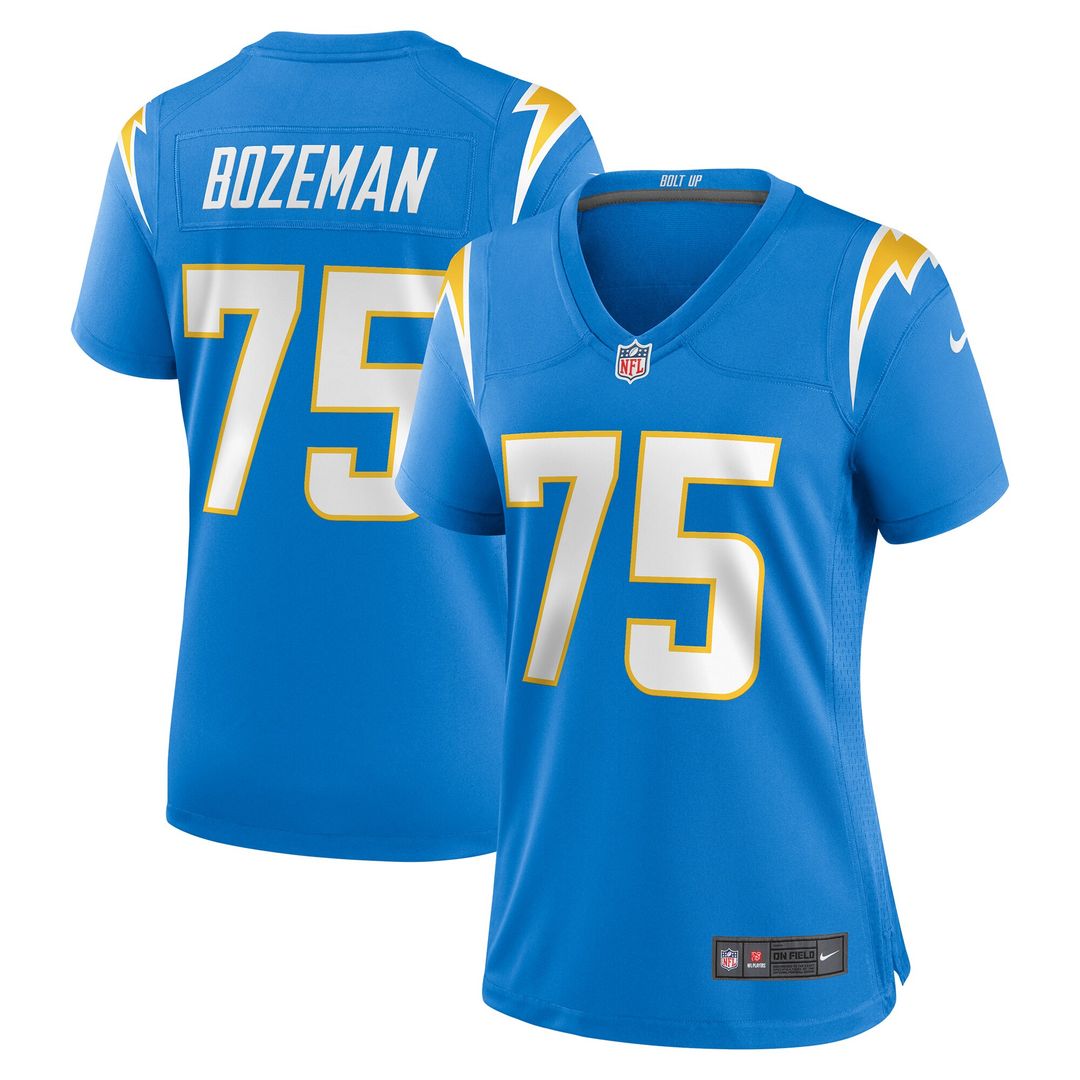 Bradley Bozeman Los Angeles Chargers Nike Women's Game Jersey - Powder Blue Official NFL Team Apparel Football Fan Gear