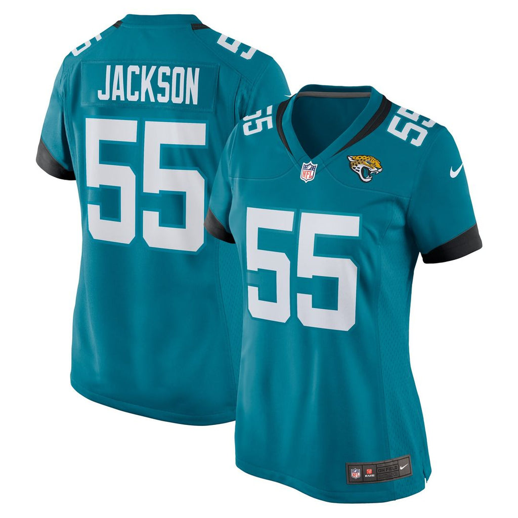 Dequan Jackson Jacksonville Jaguars Nike Women's Game Jersey - Teal Official NFL Team Apparel Football Fan Gear