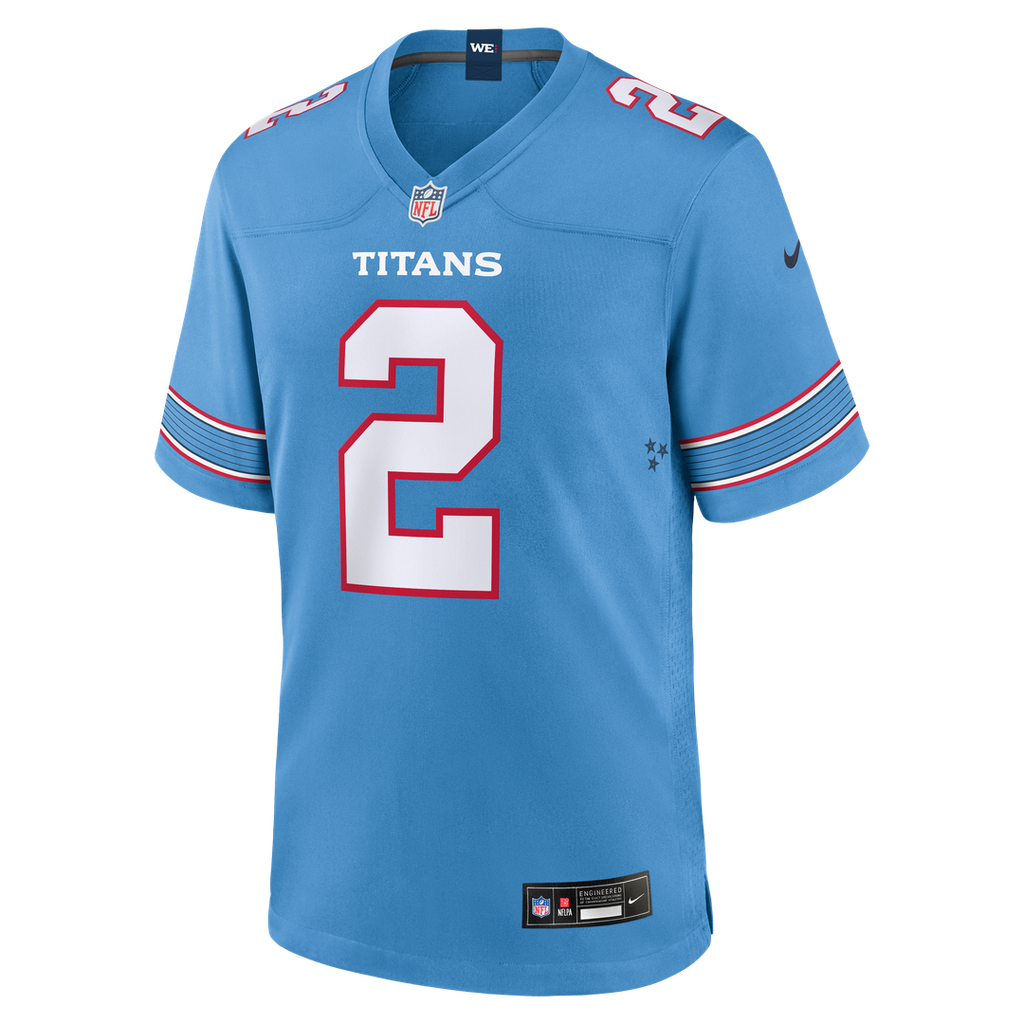Tyjae Spears Tennessee Titans Nike Game Jersey - Light Blue Official NFL Team Apparel Football Fan Gear