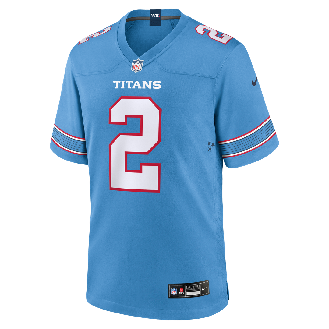 Tyjae Spears Tennessee Titans Nike Game Jersey - Light Blue Official NFL Team Apparel Football Fan Gear