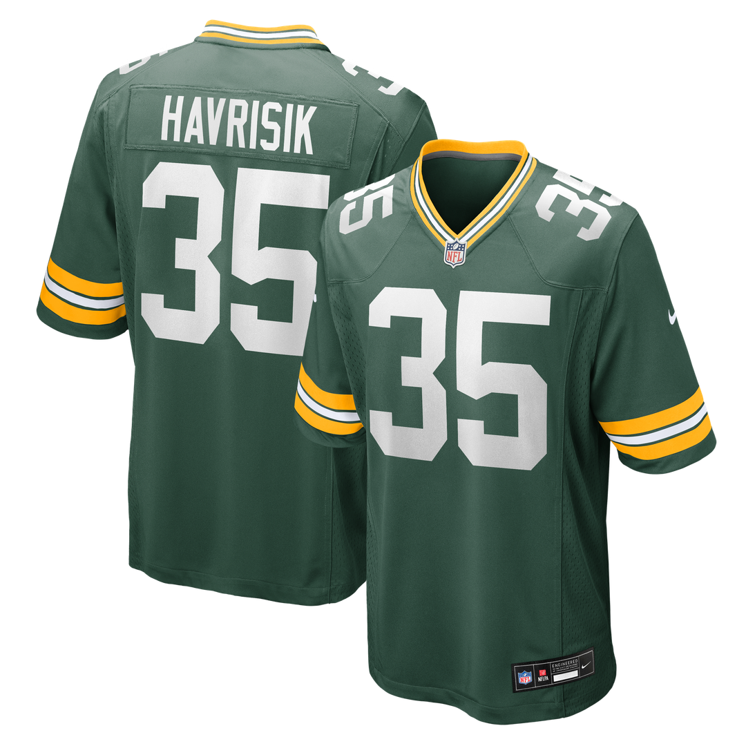 Lucas Havrisik Green Bay Packers Nike Team Game Jersey - Green Official NFL Team Apparel Football Fan Gear
