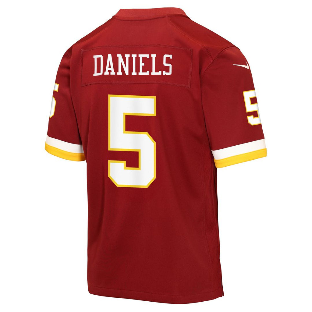Jayden Daniels Washington Commanders Nike Youth Hail Raiser Alternate Game Jersey - Black Official NFL Team Apparel Football Fan Gear