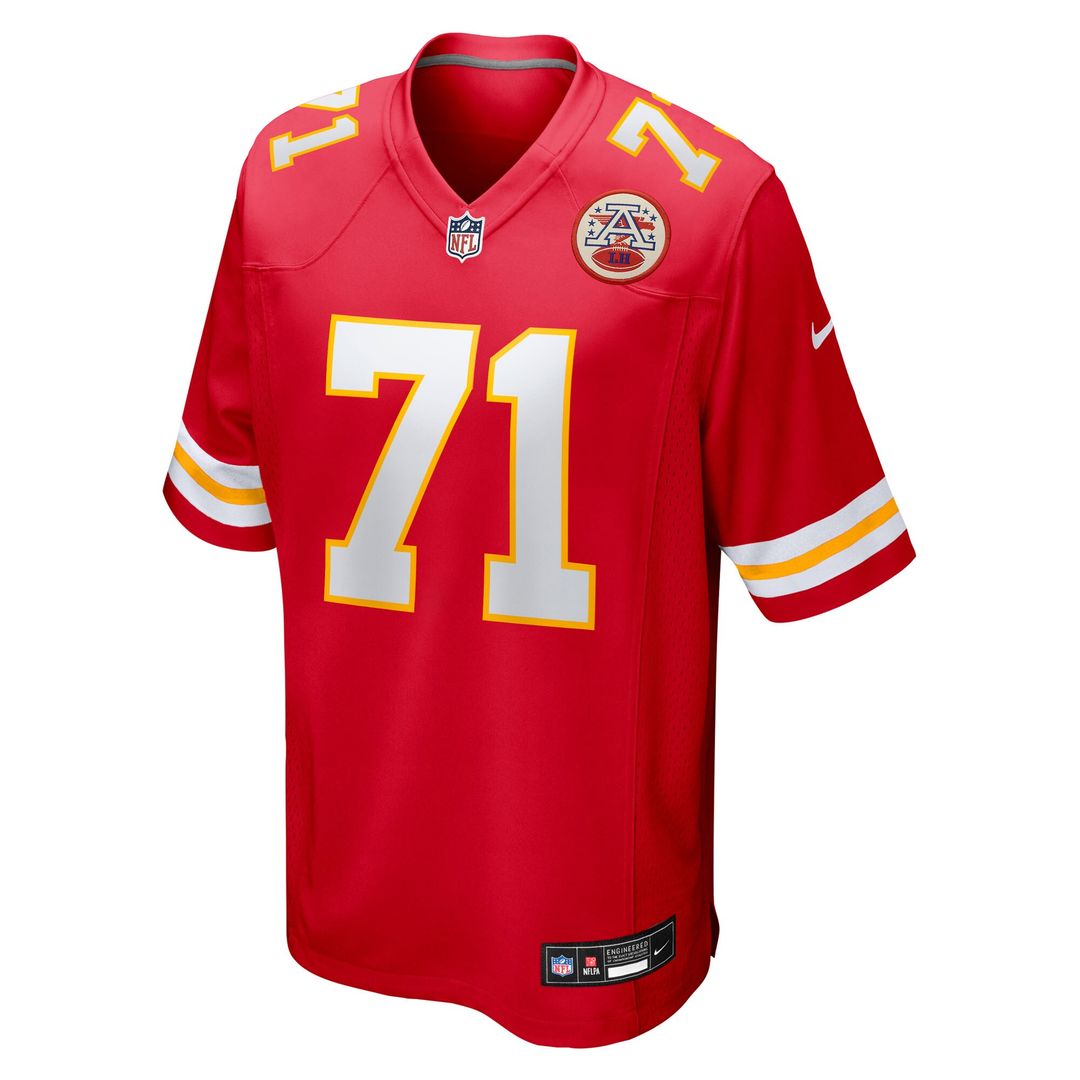 Josh Simmons Kansas City Chiefs Nike Team Game Jersey - Red Official NFL Team Apparel Football Fan Gear