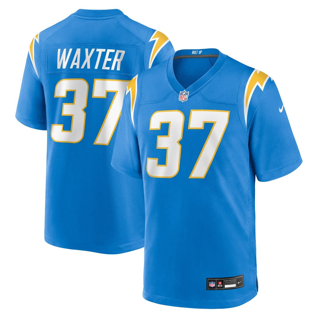 Isas Waxter Los Angeles Chargers Nike Team Game Jersey - Powder Blue Official NFL Team Apparel Football Fan Gear