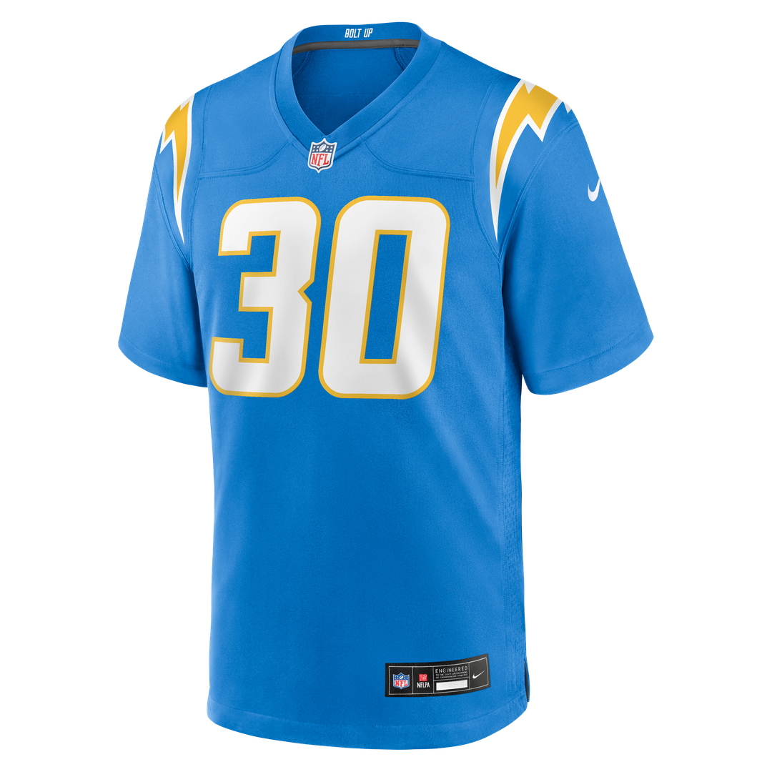 Alec Ingold Los Angeles Chargers Nike Team Game Jersey - Powder Blue Official NFL Team Apparel Football Fan Gear