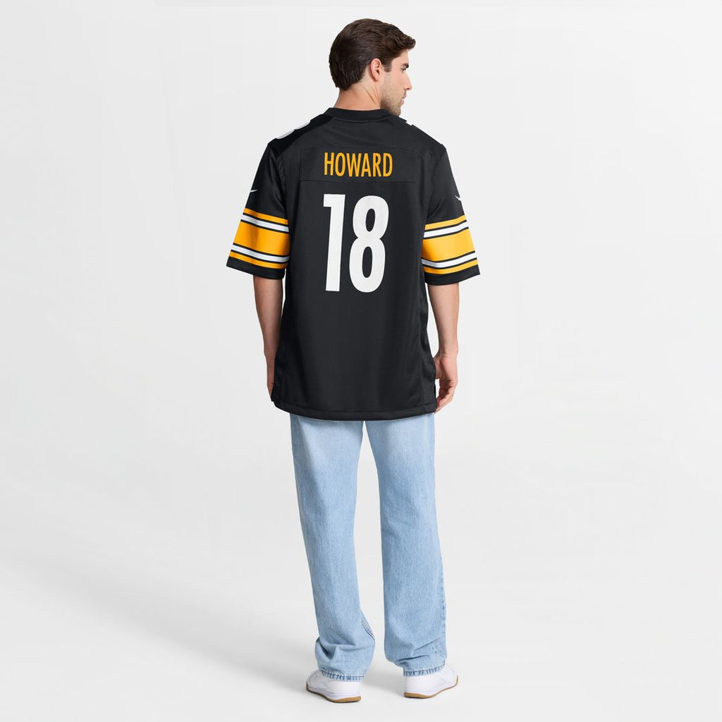 Will Howard Pittsburgh Steelers Nike Team Game Jersey - Black Official NFL Team Apparel Football Fan Gear