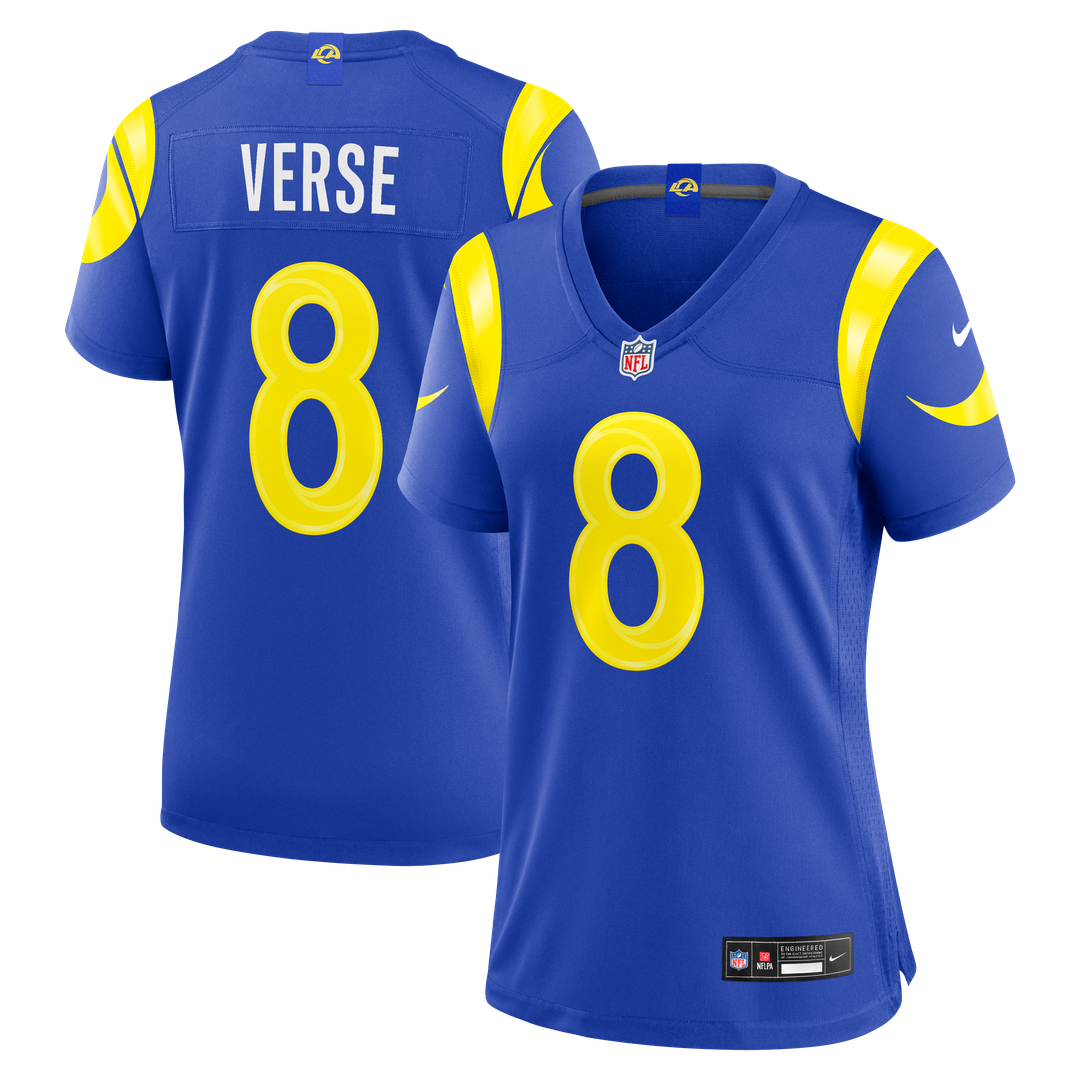 Jared Verse Los Angeles Rams Nike Women's Game Jersey - Royal Official NFL Team Apparel Football Fan Gear