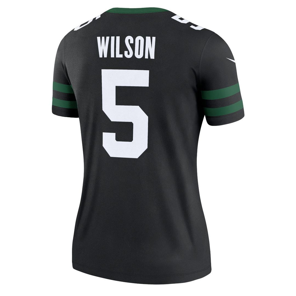 Garrett Wilson New York Jets Nike Women's Alternate Legend Player Performance Top - Legacy Black NFL Fan Gear Popular Style