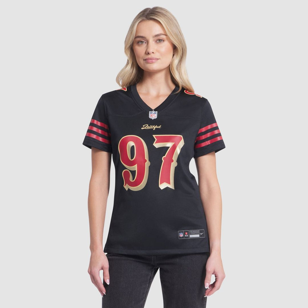 Nick Bosa San Francisco 49ers Nike Women's 2025 Rivalries Collection Game Jersey - Black Official NFL Team Apparel Football Fan Gear