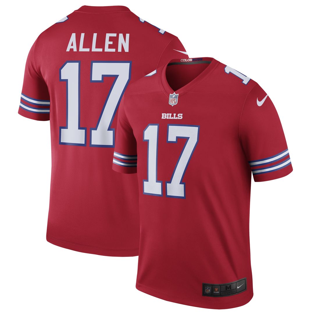 Josh Allen Buffalo Bills Nike Legend Player Performance Top - Red NFL Fan Gear Popular Style