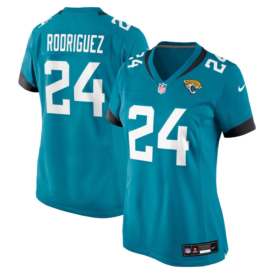 Chris Rodriguez Jacksonville Jaguars Nike Women's Team Game Jersey - Teal Official NFL Team Apparel Football Fan Gear