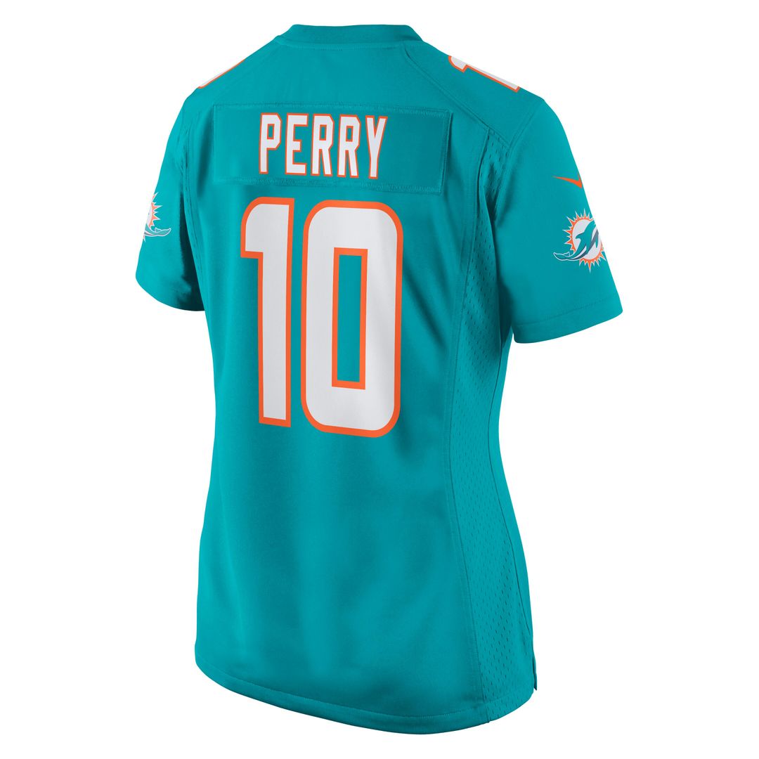 Malcolm Perry Miami Dolphins Nike Women's Game Jersey - Aqua Official NFL Team Apparel Football Fan Gear