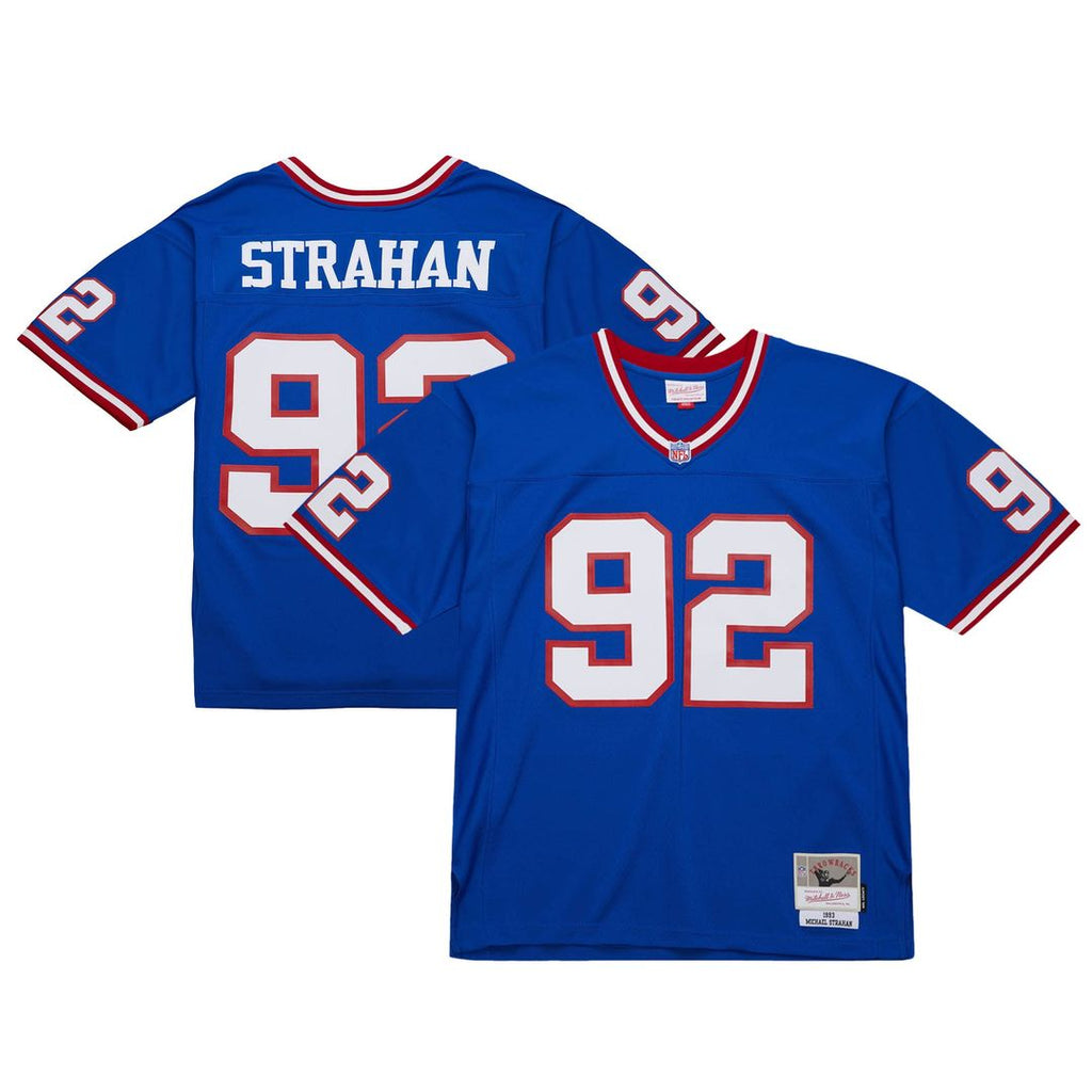 Michael Strahan New York Giants Mitchell & Ness 1993 Legacy Replica Jersey - Royal Official NFL Team Apparel Football Fan Gear