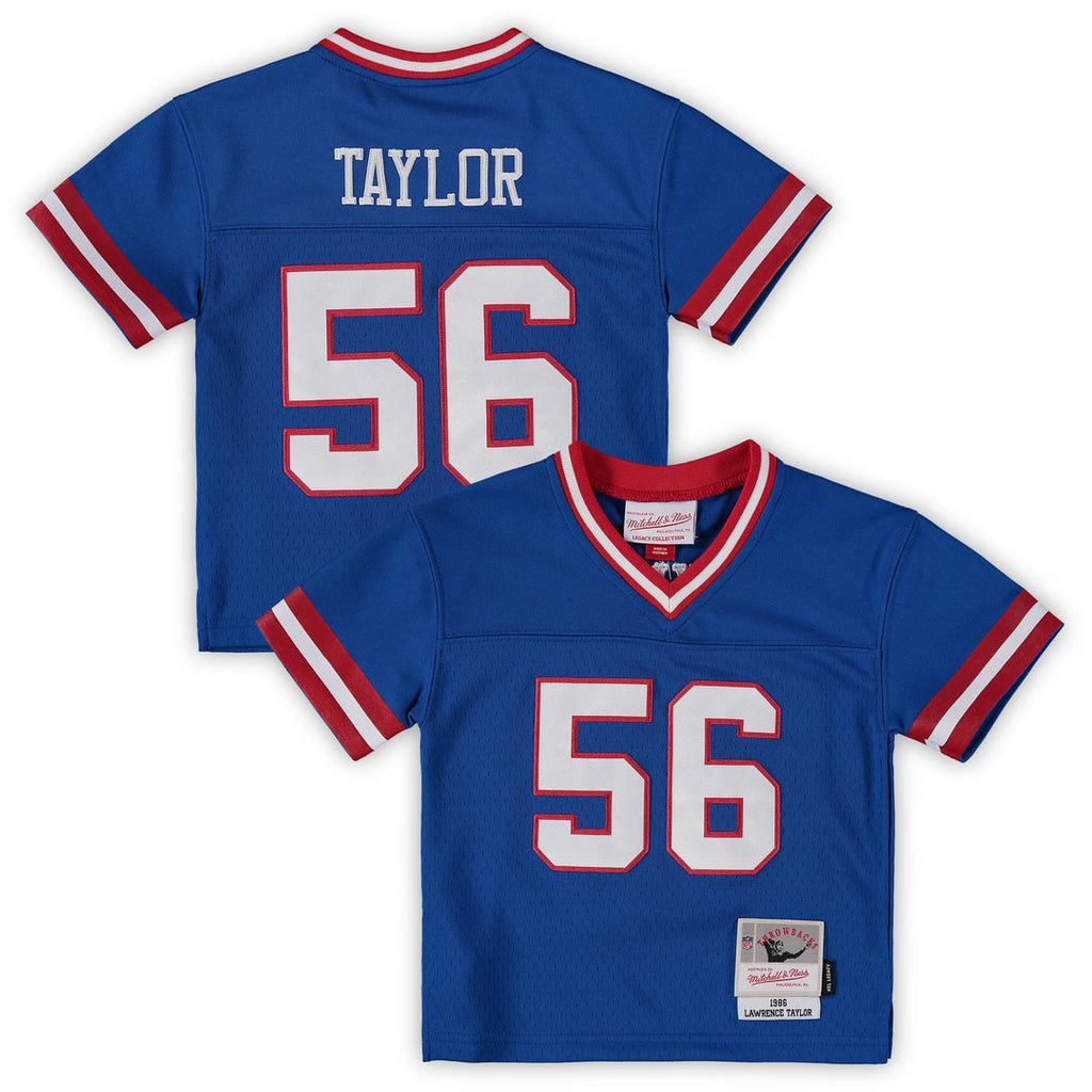 Lawrence Taylor New York Giants Mitchell & Ness Toddler 1986 Retired Legacy Jersey - Royal Official NFL Team Apparel Football Fan Gear