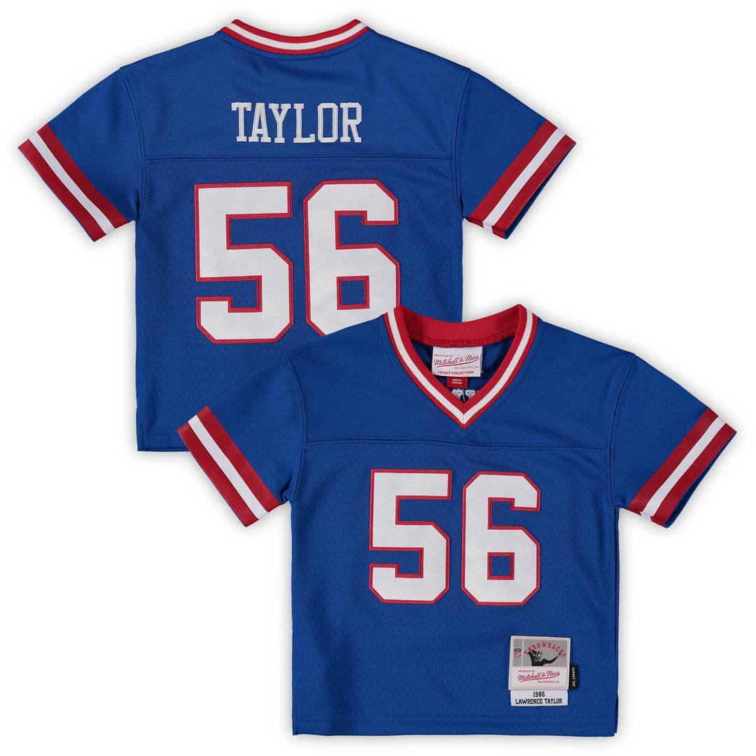 Lawrence Taylor New York Giants Mitchell & Ness Toddler 1986 Retired Legacy Jersey - Royal Official NFL Team Apparel Football Fan Gear
