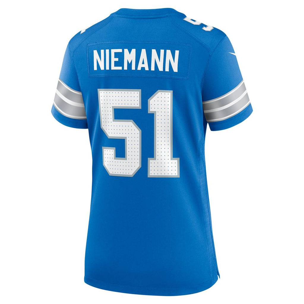 Ben Niemann Detroit Lions Nike Women's Team Game Jersey - Blue Official NFL Team Apparel Football Fan Gear