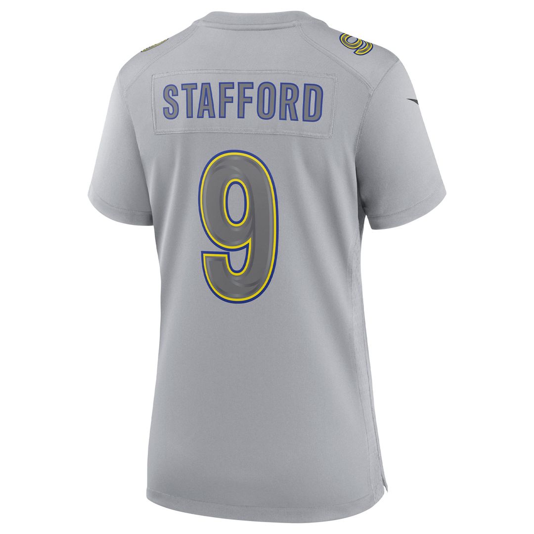 Matthew Stafford Los Angeles Rams Nike Women's Atmosphere Fashion Game Jersey - Gray Official NFL Team Apparel Football Fan Gear