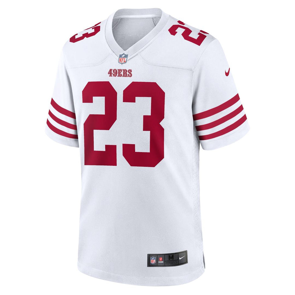 Christian McCaffrey San Francisco 49ers Nike Game Player Jersey - White Official NFL Team Apparel Football Fan Gear
