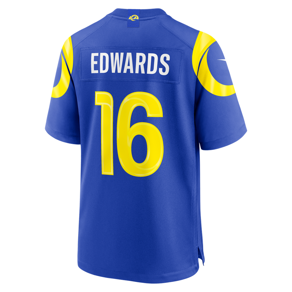 Tru Edwards Los Angeles Rams Nike Team Game Jersey - Royal Official NFL Team Apparel Football Fan Gear